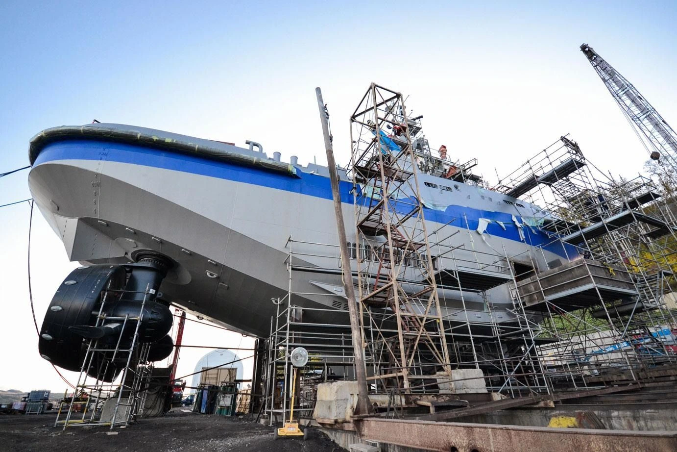 Industrial Vessel Hull Sandblasting Anti Fouling Coating